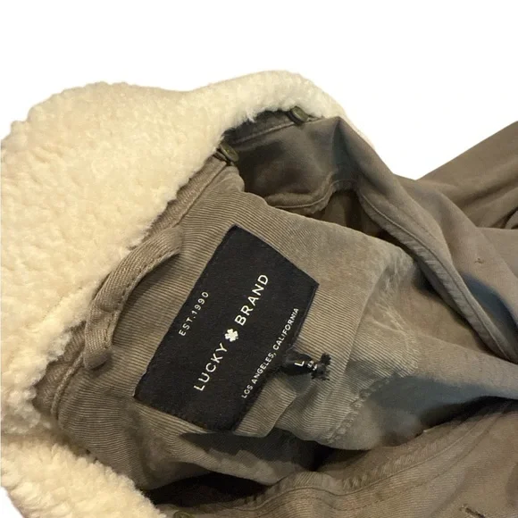 🐣 SALE 
Lucky Brand with Faux Shearling Collar Y2K Inspired - Picture 5 of 6